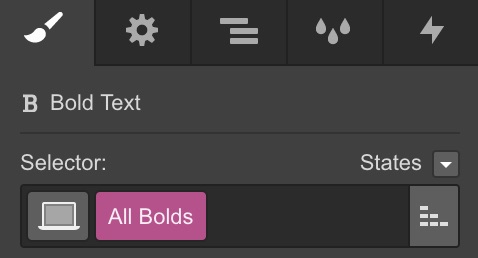 Customize your excerpt highlights by targeting the “All bolds” tag.